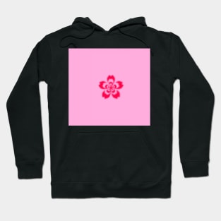 pink hibiscus aura print Hoodie